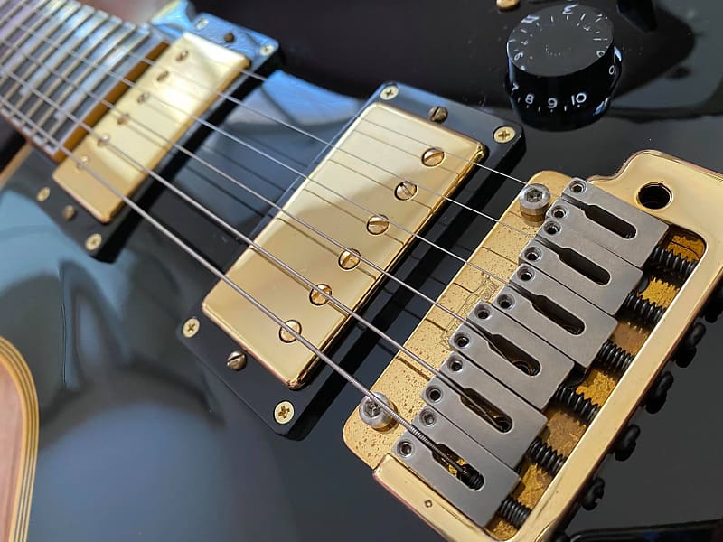 Japanese ESP Edwards Ebony E-KT-145C Double Cut Custom | Reverb