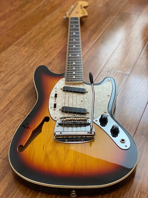 Fender Japan Mustang Super Rare Thinline (MG-HO) Fully Bound