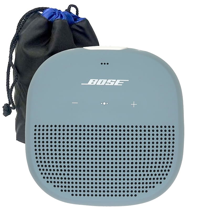 Bose Soundlink Micro Bluetooth Speaker (Stone Soft Reverb Blue) Bag SC919 | Pouch + Protector