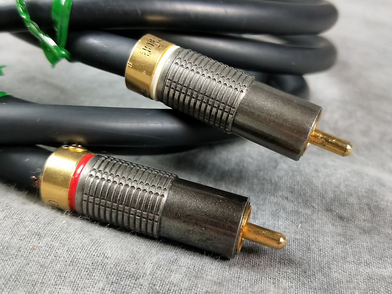◇p2691 品 ortofon オルトフォン RCAケーブル 7N+8N Pure Copper Hybrid Twin Core Audio Cable 約1m
