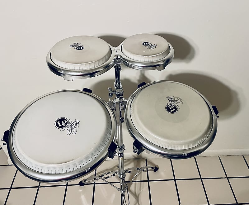 LP Giovanni Hidalgo Compact Conga and Bongo Set w/ Stand