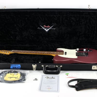 2008 Fender Custom Shop Custom Classic NOS Telecaster Burgundy Mist - Ash Body, FIGURED NECK, Rosewood Board, Rare Color image 5