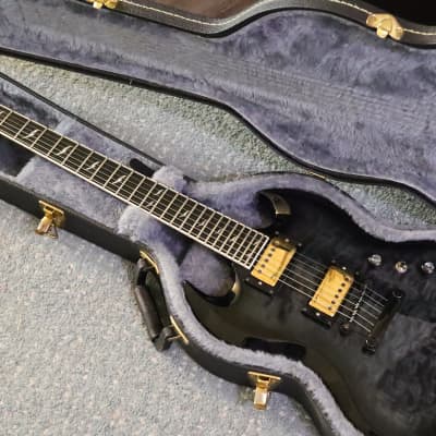 Epiphone Prophecy SG EX Quilt Top Midnight Ebony James Hetfeild EMG's Gotoh Locking Tuners w/Case for sale