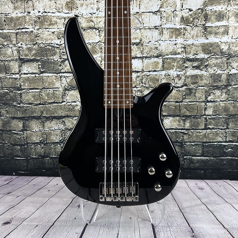 Yamaha RBX375 5 String Bass - Black (Used) | Reverb