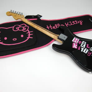 Beautiful Fender Hello Kitty Licensed Stratocaster Guitar with Black & Pink Hello Kitty Gig Bag! image 22