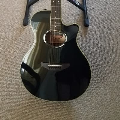 Yamaha APX500III Thinline Acoustic/Electric Guitar 2010s - Black image 1