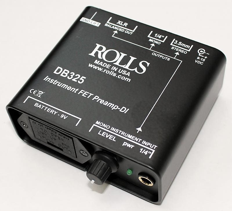 Rolls DB325 Instrument FET Preamp and Direct Box | Reverb