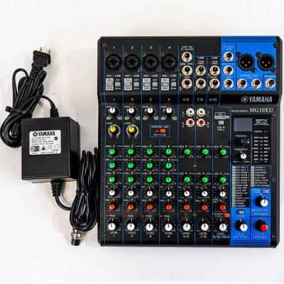 Yamaha MG10XU 10-channel Mixer with USB and FX with Power Supply 