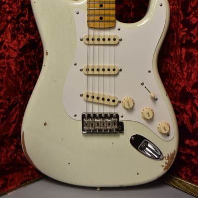 2022 Fender Custom Shop '56 Stratocaster Relic/Closet Classic India Ivory w/OHSC image 2