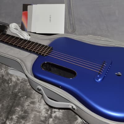 2022 LAVA - ME 3 Carbon Fiber Smart Guitar - 36" Blue image 10