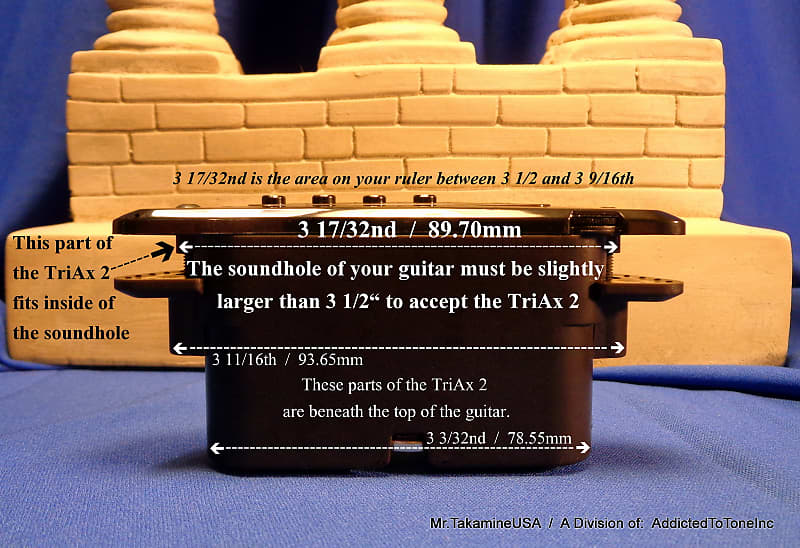 Takamine TRI-AX 2 Acoustic Guitar Pickup CTP1 CTP2 CTP3