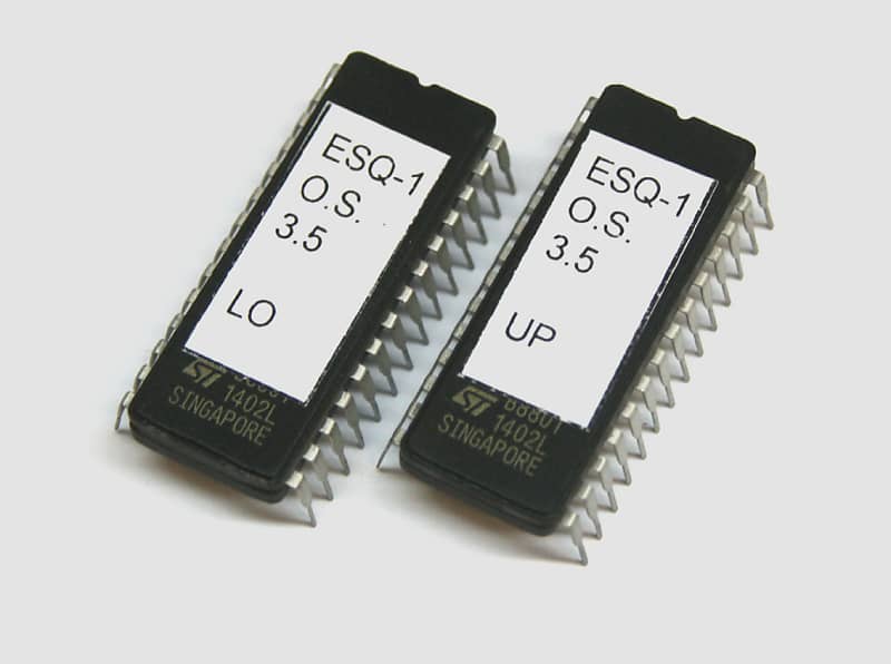 Ensoniq ESQ-1 OS Version 3.5 EPROM Chips. image 1