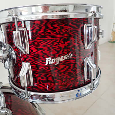 Rogers 5 pc Holiday Drum Kit 1966 Red Onyx image 10