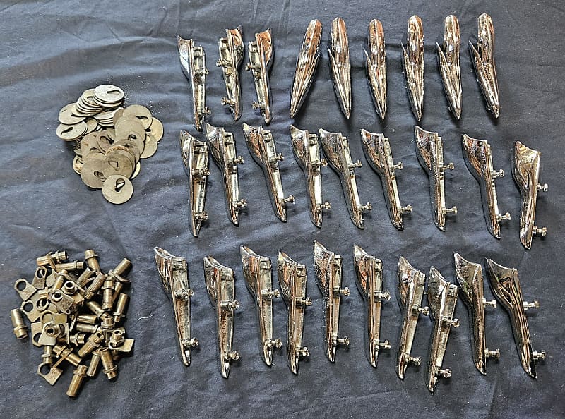 Premier Lugs 1960's-1970's Chrome Rack Tom - Floor Tom Lugs - | Reverb