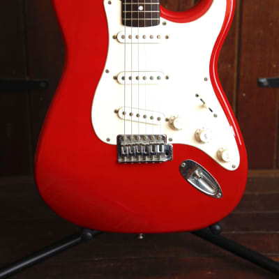 Squier Affinity Stratocaster Torino Red Electric Guitar Pre-Owned for sale