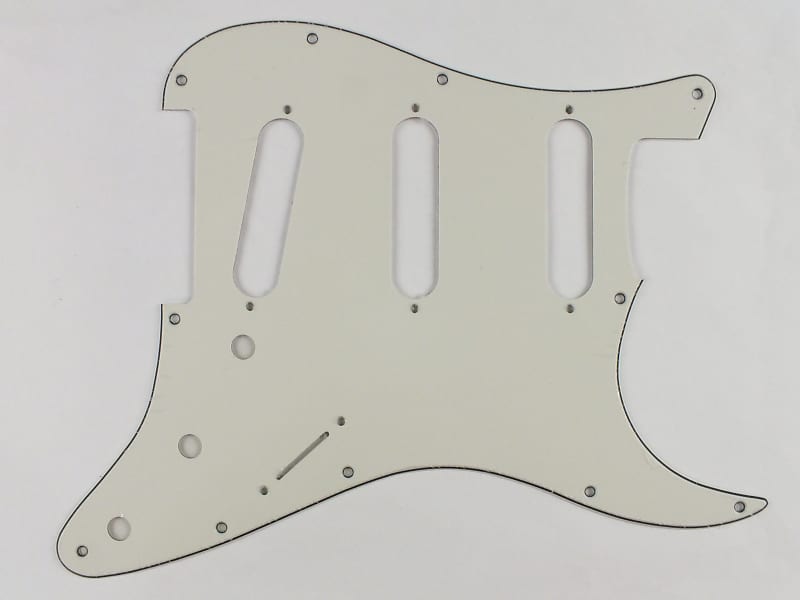 Stratocaster Parchment Scratch Plate 11 hole Pickguard SSS to | Reverb