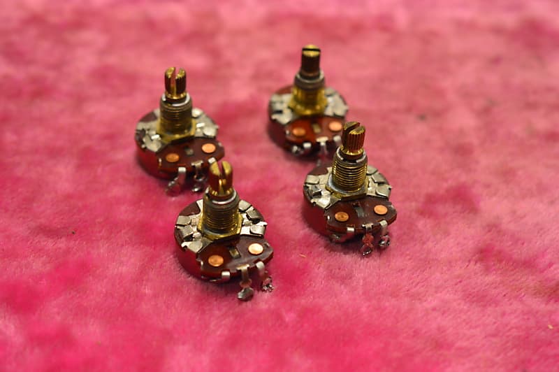 Vintage 1965 Gibson CTS 500k matched pot set Volume / Tone Reverb