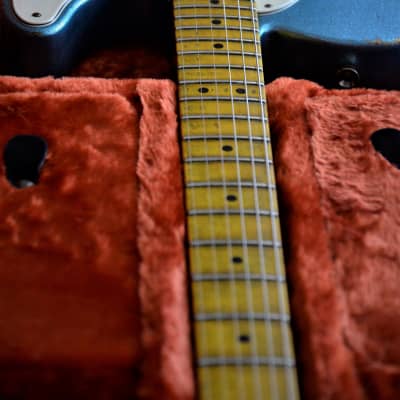 American Fender Custom Telecaster  Standard Relic Blue Sparkle image 24
