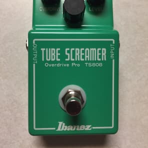 Ibanez TS808 Tube Screamer w/ True Bypass Mod and Blue LED Upgrade