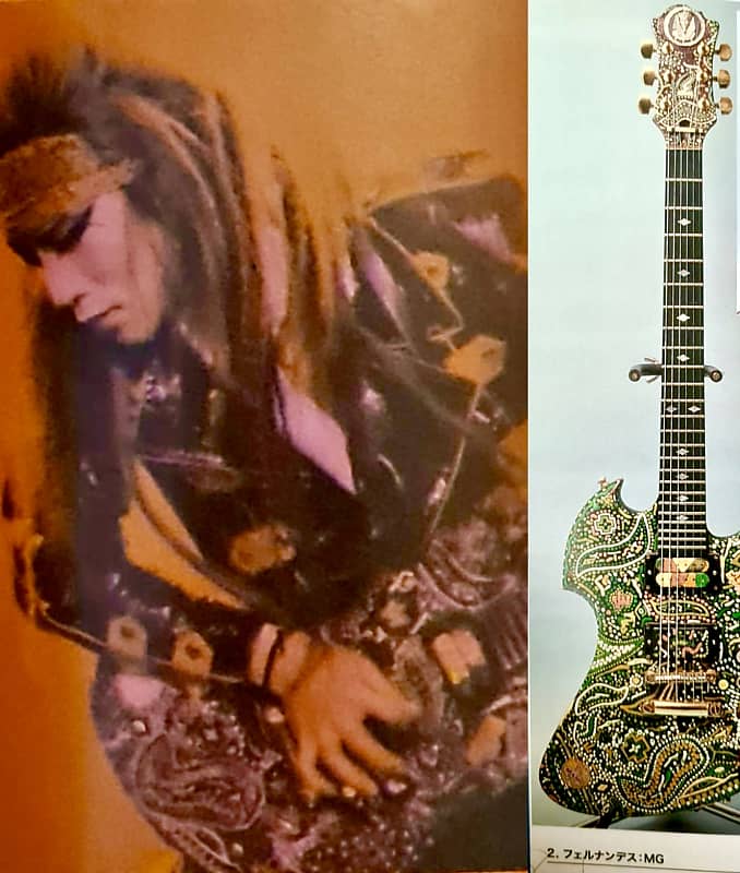 B.C.Richベース hideモデル！！！ 🪲 Hide Amoeba 🪲超高再現 アメーバ 夜光 B.C.Rich HIDE Custom