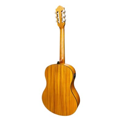 Martinez 'Slim Jim' Full Size Student Classical Guitar Pack with Built In Tuner (Spruce/Koa) image 3