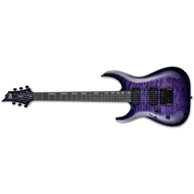 ESP LTD H-1000 EverTune LH Left-Handed Electric Guitar See Thru Purple Sunburst QM Quilted Maple BRAND NEW H1000 for sale