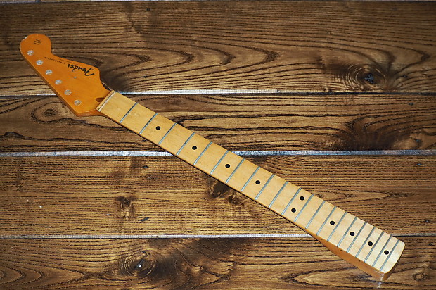 Fender USA Stratocaster 57 Reissue Neck 1984 Aged Natural Gloss image 1