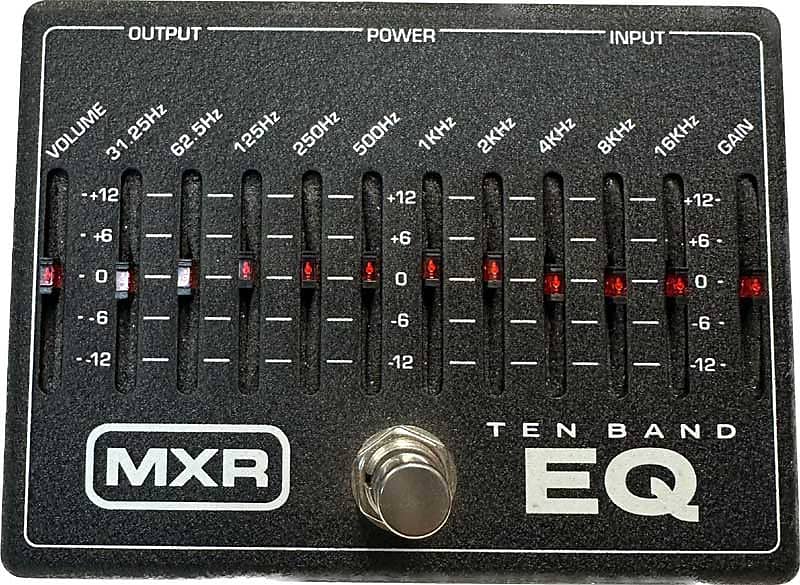 MXR Ten Bank EQ Guitar Pedal Reverb
