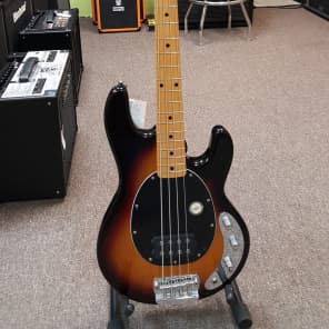Sterling by MusicMan Ray34CA Classic Active 4-string Bass Guitar 3-Tone Sunburst with gig bag image 1