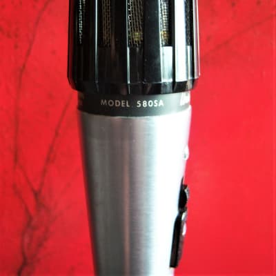 Vintage 1960's Shure 580A Cardioid Dynamic Microphone High Z w accessories 580SA 545 image 11