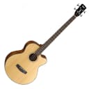 Cort AB850F 4 Stirng Acoustic Bass Cutaway Jumbo Fishman Isys Plus Pickup EQ Preamp Natural