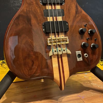 Alembic Series I 1 4 string bass guitar w LED's & Original Hard case & DS-5 power 2 II for sale