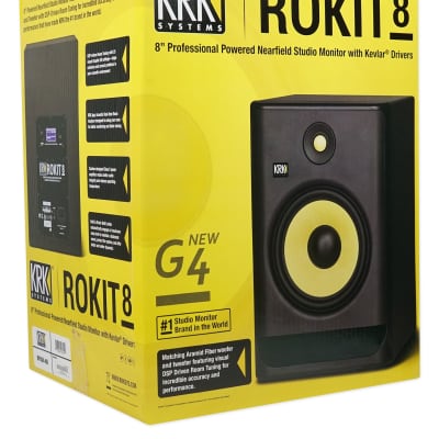 KRK ROKIT 8 G4 8" Bi-Amped Active Powered Studio Monitor Speaker RP8-G4 RP8G4 image 6