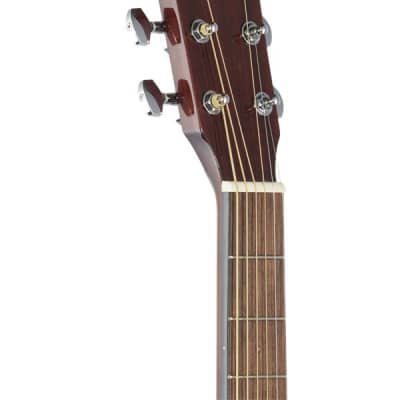 Fender CD140SCE Dread Acoustic Electric Walnut Neck All Mahogany W/C image 4