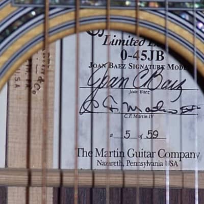 Martin 0-45JB Joan Baez Limited Edition  1998 image 9