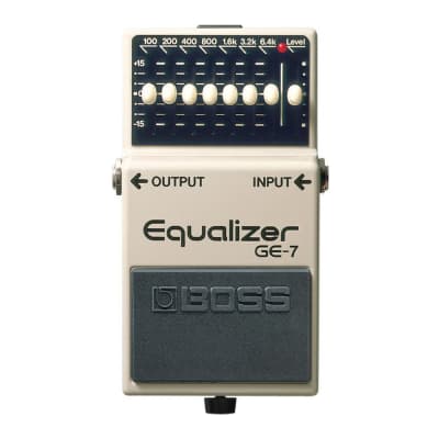 BOSS GE-7 7-Band 100 Hz to 6.4 kHz Frequency Range Equalizer Pedal for sale