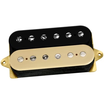 DiMarzio DP155F "The Tone Zone" F-Spaced Humbucker Guitar Bridge Pickup - BLACK/CREAM image 1