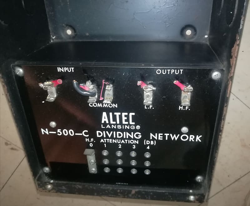 1 x Altec N-500-C Hollywood Vintage Crossover/Dividing Network from VOTT  Speaker systen. Working ok.