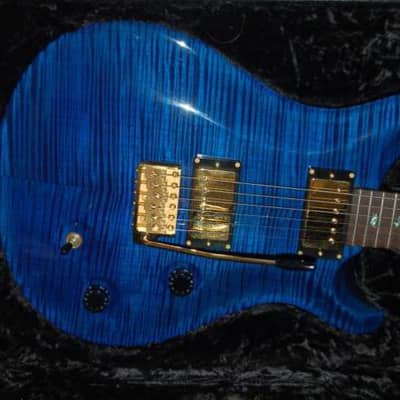 Paul Reed Smith Custom 22  W/ Artists Package Blue Flame 10 Top 2002 Model Year image 1