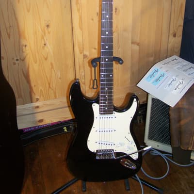 Strat Style Guitar, unbranded, Black image 1