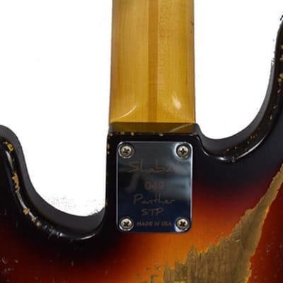 Shabat Panther STP Bass 3-Tone Sunburst MN image 8