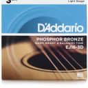D'Addario EJ16-3D Phosphor Bronze Light Acoustic Guitar Strings 3-Pack - 12-53