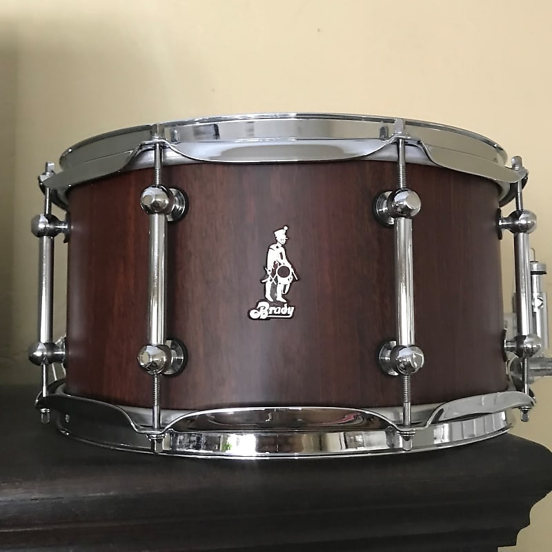 Brady Drums 7 x 13 Jarrah Block Snare Drum Dark Satin Wood - 2003