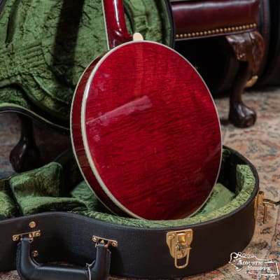 Deering Calico "Ox Blood" 5-String Banjo #AE35D image 5
