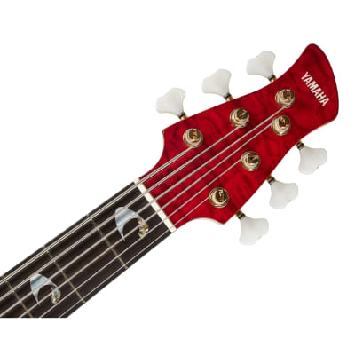 Yamaha John Patitucci Signature TRBJP2CASETDR 6-String Bass w/Case - Translucent Dark Red image 6