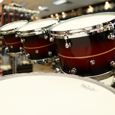 Pearl Reference One 6-Pc Shell Pack (Played by Omar Hakim) 8/10/12/14/16/22 (Red Burst Stripe) image 11