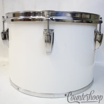 *Ludwig 13x9"White Cortex Concert Tom Drum Blue/Olive 6Ply Maple USA Vintage 80s image 3