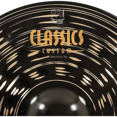 Meinl Classics Custom CC16DAH 16" Dark Hi Hat pair (w/ Video Demo) image 7