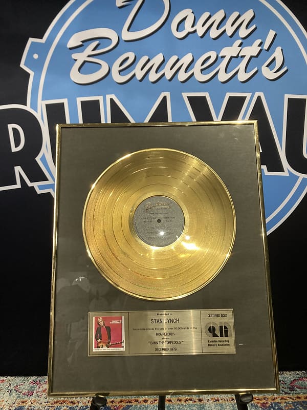 Stan Lynch Tom Petty and The Heartbreakers, CRIA Australian, Damn the Torpedoes Gold Record (#7) image 1