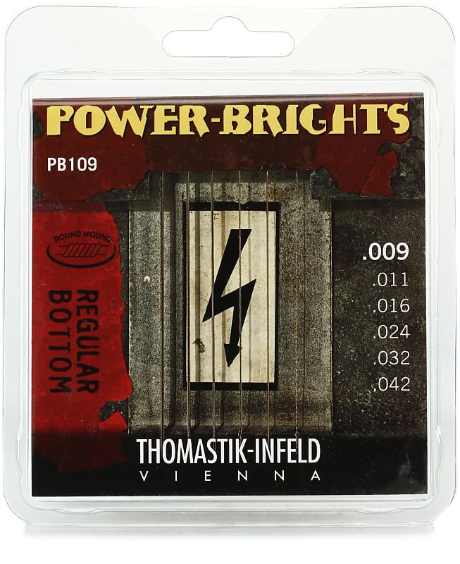 Thomastik-Infeld PB109 Power-Brights Electric Guitar Strings - .009-.042 Light image 1